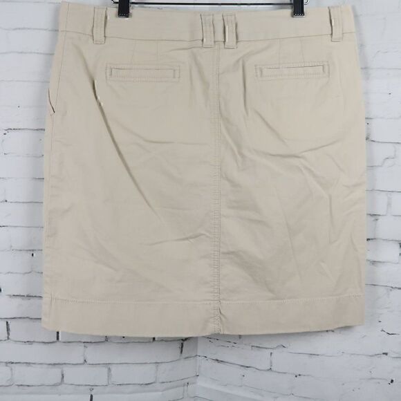 ANN TAYLOR KHAKI TAN MINI SKIRT WITH POCKETS SIZE 10 - Picture 10 of 10